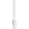 Ekena Millwork Eugene Architectural Grade PVC Gable Bracket, 84"W x 21"H x 2"D x 4"F, 6/12 Pitch GBP084X21X0204EUG00 - alternate 4